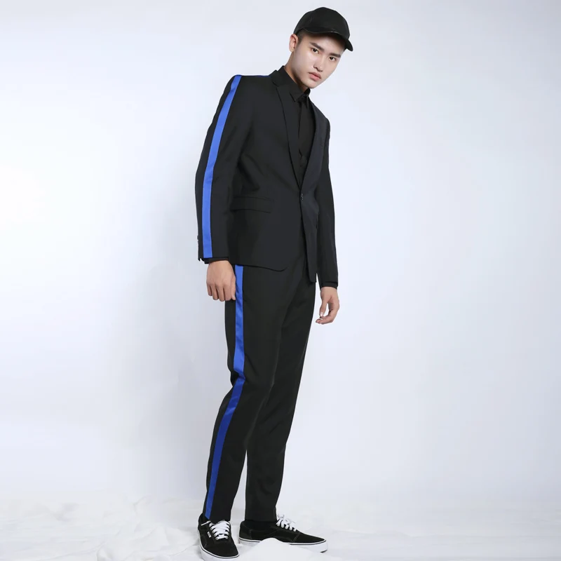 Мужской флисовый костюм на осень и зиму Western Sle 50% шерстяной облегающий