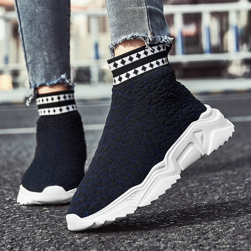 Fujeak Classic Women Boots Lightweight Sport Sock Shoes New Autumn and Winter Unisex Footwear Comfortable Soft-soled Female Shoe images - 6