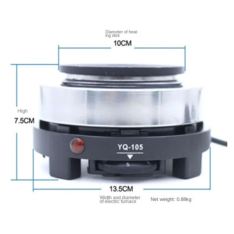 Электрическая мини-плита с подогревом 500 Вт 220 В