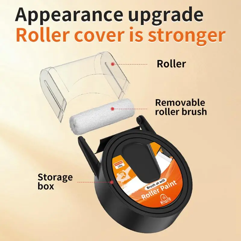 100 г настенной краски валик для ретуши кисть рисования в рулоне ремонтная паста