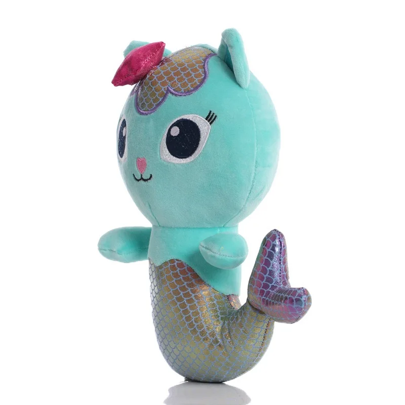 gabby dollhouse plush toys kawaii mercat cute stuffed animals mermaid cat doll house plushie dolls kids birthday christmas gifts free global shipping