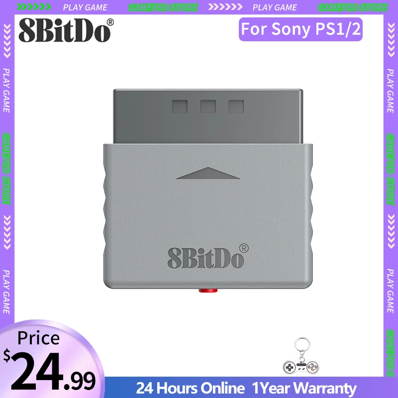 

8Bitdo Retro Receiver Compatible For PS1/PS2/Windows,Support For Xbox Series/Xbox One/Switch Pro/PS5/PS4 Controller