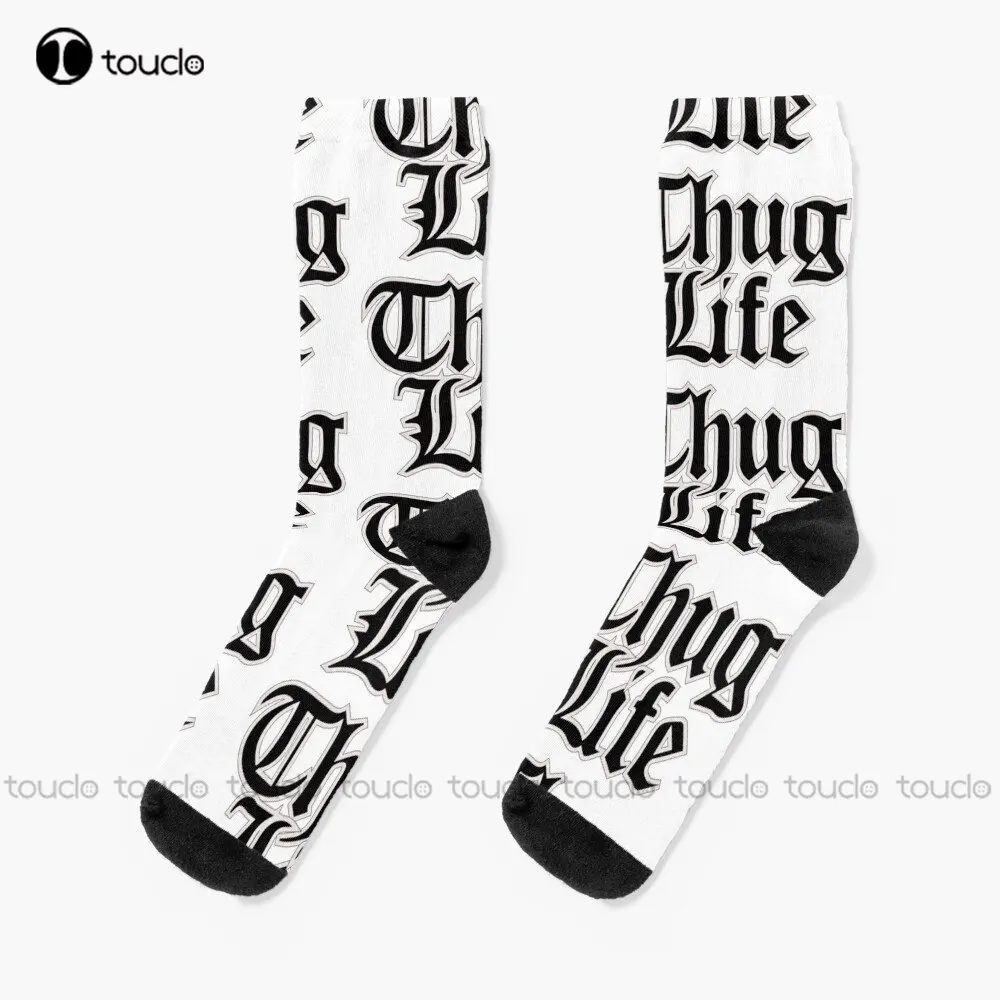 Носки с логотипом Thug Life темно-синие бейсбольные носки индивидуальные унисекс для