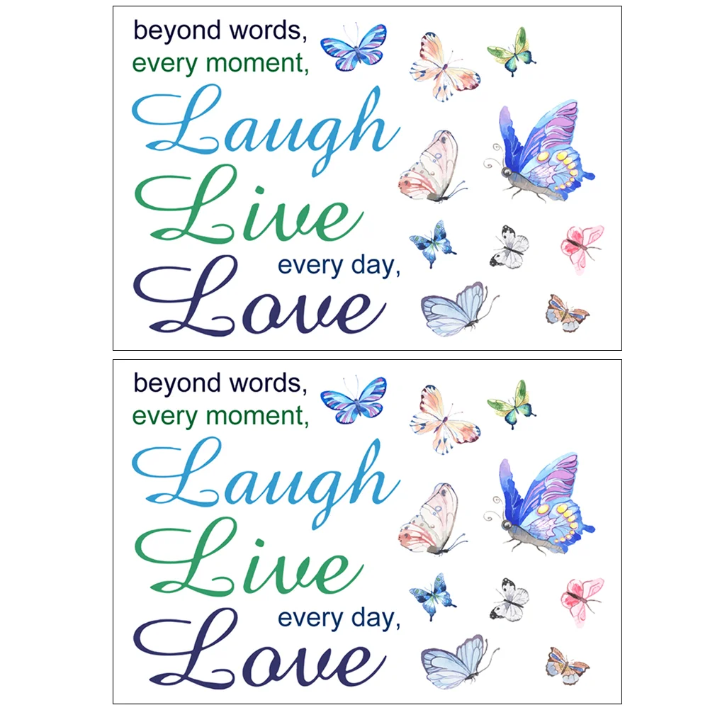 

2pcs Wall Decal Self-adhesive Living Room Sticker Wall Sticker Wall Decal For Home Window Decal Door Sticker