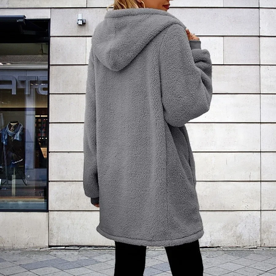 Женская плюшевая куртка из искусственного меха