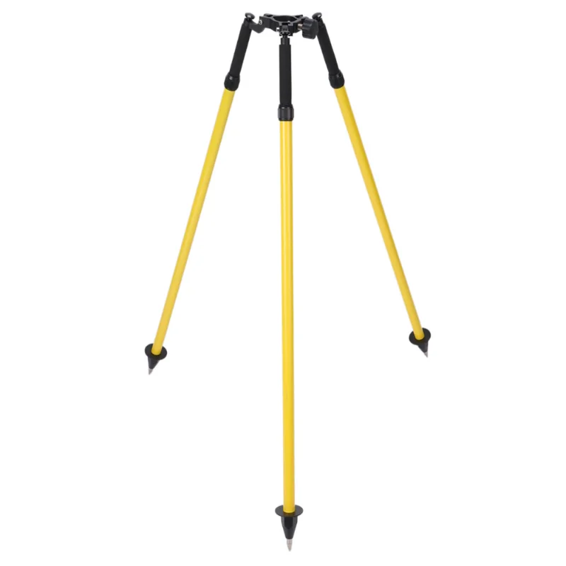 

Good Quality Useful Yellow Land Surveying Equipment Thumb-release Prism Pole Tripod DZ33A