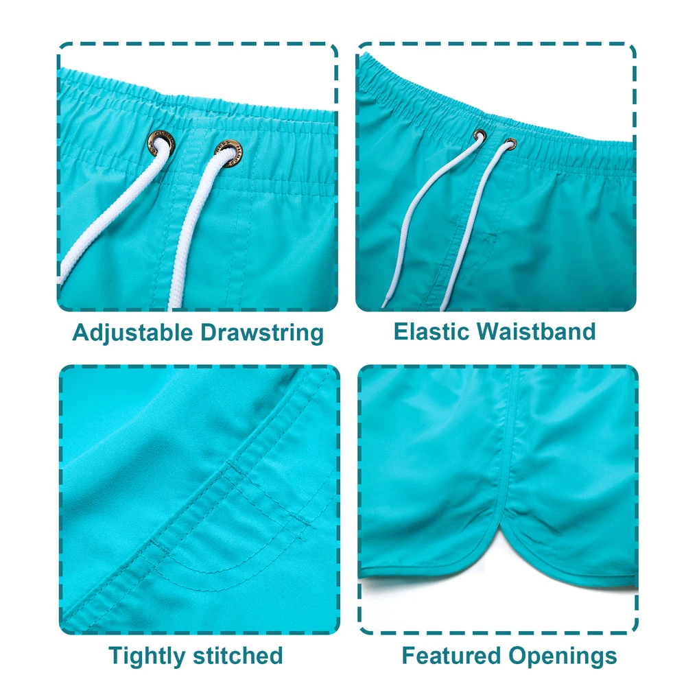 Мужские Короткие Шорты Для Серфинга Сексуальная Пляжная Одежда Из Полиэстера