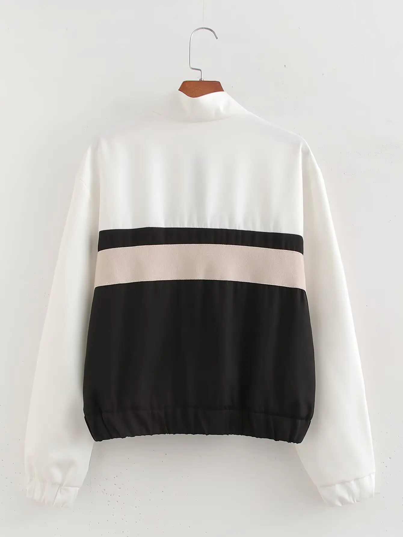 Осень 2024 женский костюм в уличном стиле боковая полоска молния куртка-бомбер с