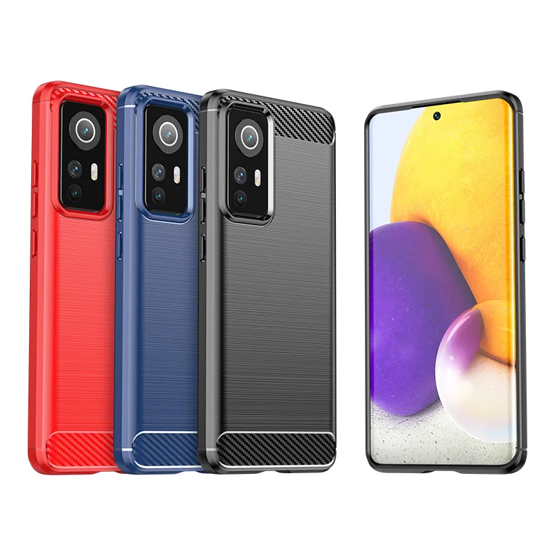 

For Cover Xiaomi Mi 12X Case For Mi 12X Capas Armor Phone Bmper Back Shockproof TPU Soft Cover For Xiaomi Mi 12 X Pro 12X Fundas
