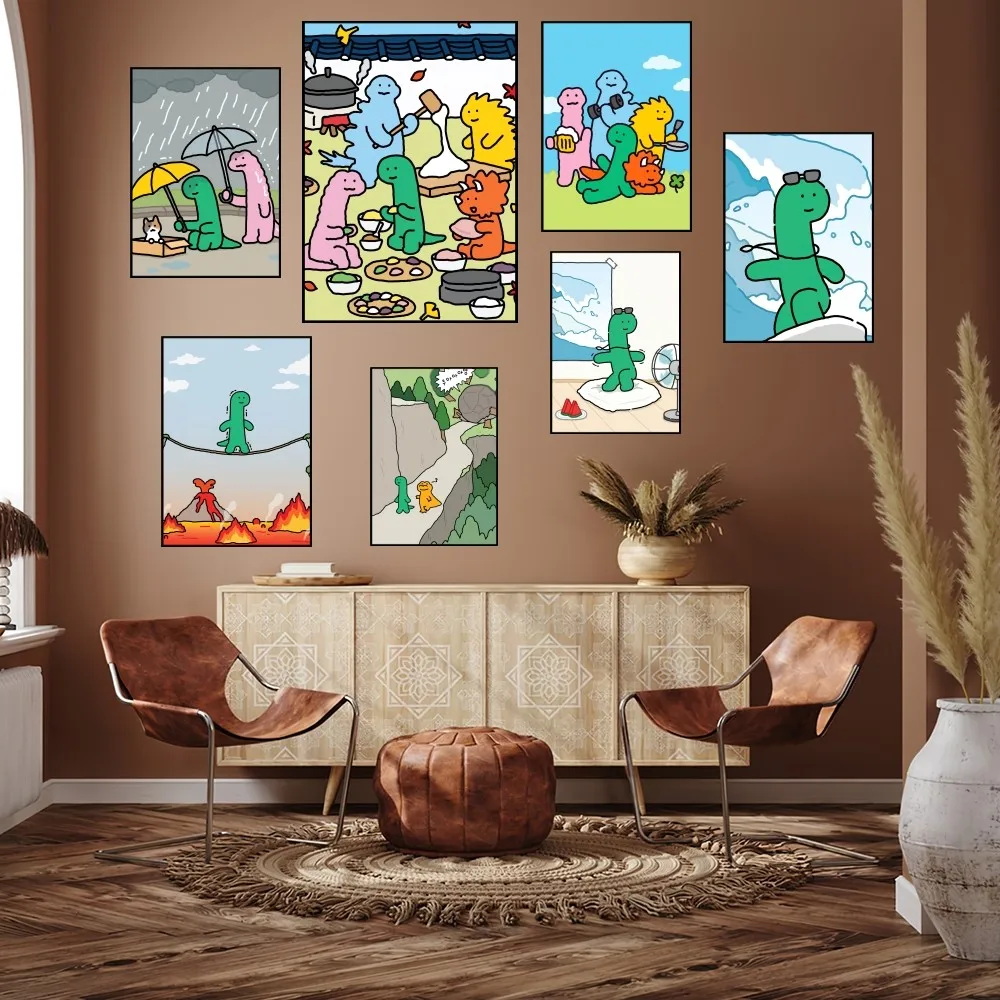 Милый мультяшный плакат J-Joguman для студии Настенная картина украшение спальни