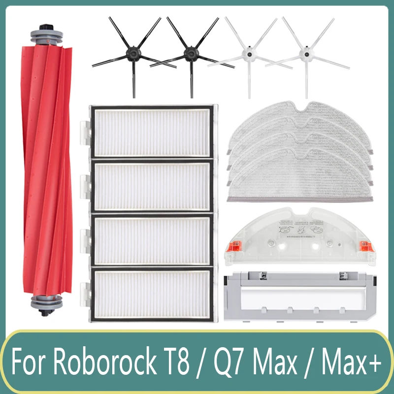 

Запасные аксессуары для робота-пылесоса Roborock Q7 Max / Max +/T8, фильтр с основной боковой щеткой, протрите крышку основной щетки, протрите держател...