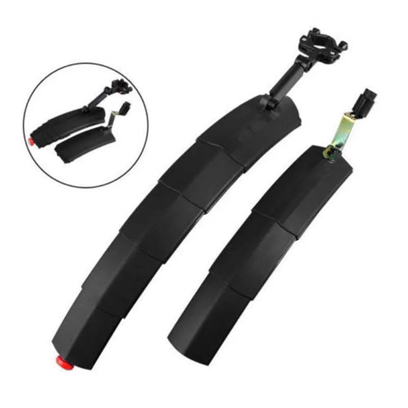 Telescopic Folding Bicycle Fender Set with Taillight MTB Mudguard Front Rear for Road Bike Mud Guard |