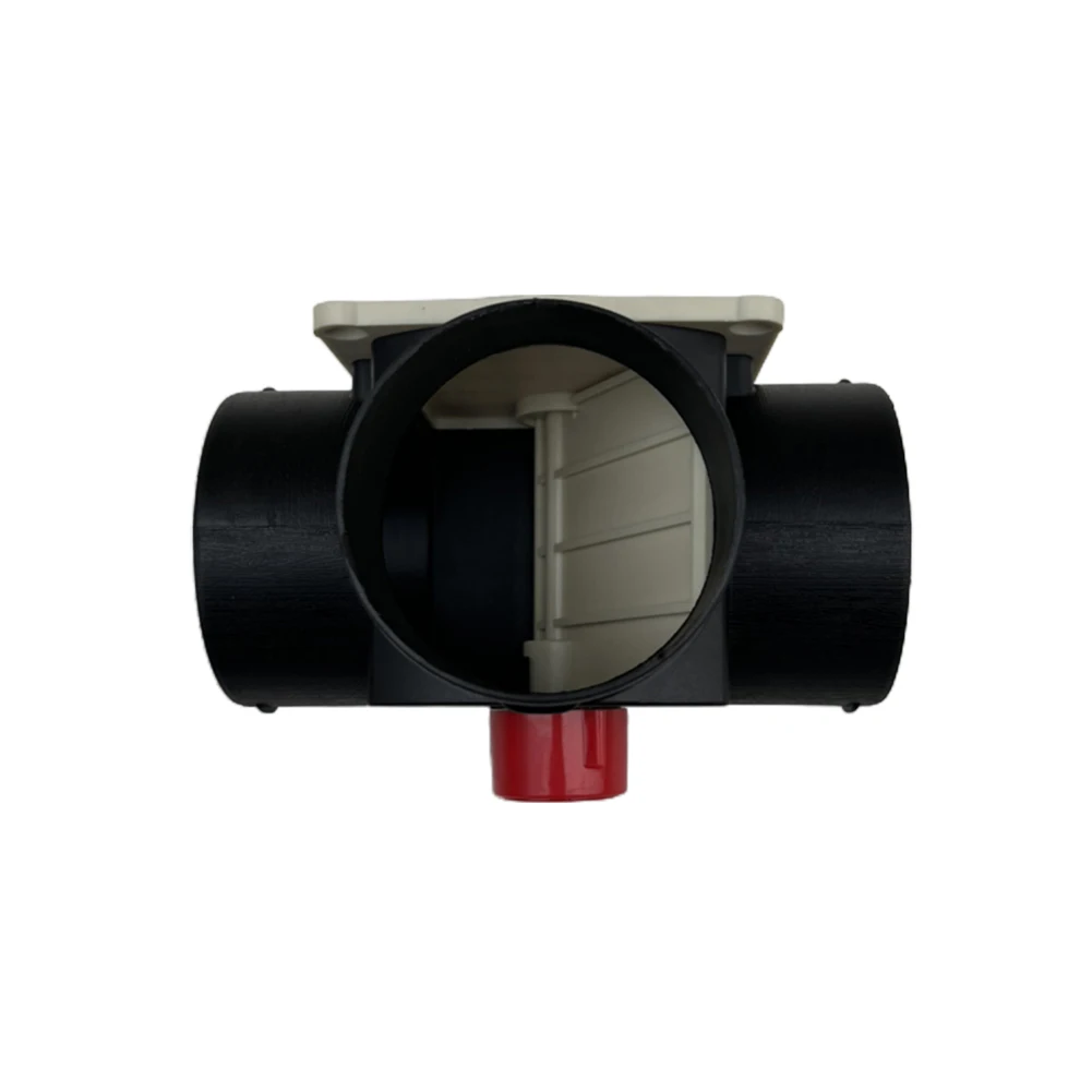 

75mm T Shape Exhaust Car Heater Air Vent Ducting Connector W/Dual Regulating Valve Flap Splitter For Eberspacher Webastos