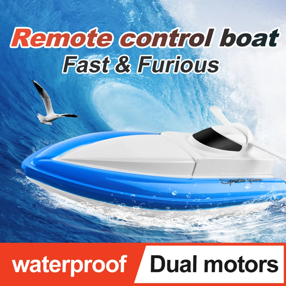 

20km/h High Speed RC Boat 4 Channels Racing SpeedBoat 2.4GHz Radio Remote Control Boat Toy Gifts For Children with Bag 3 Battery