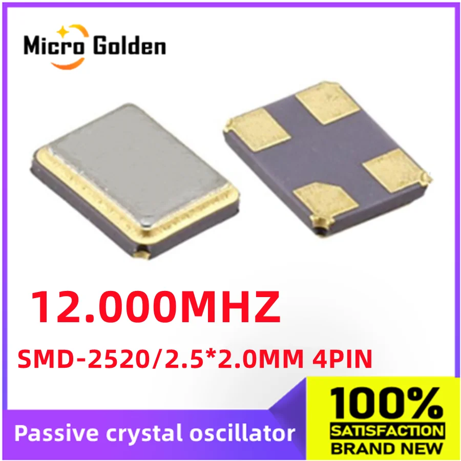 (10 шт.) пассивный кристаллический осциллятор 12 м 12 МГц 12,000 МГц 2520 SMD 4 контакта 2,5x2,0 мм кварцевые осцилляторы кристаллы 2,0*2,5 мм 12,000 м