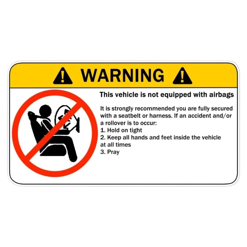 

Автомобильные наклейки без подушки безопасности, предупреждающая этикетка, виниловая наклейка, водонепроницаемая наклейка на бампер, окно ноутбука. 13 СМ ПВХ КК