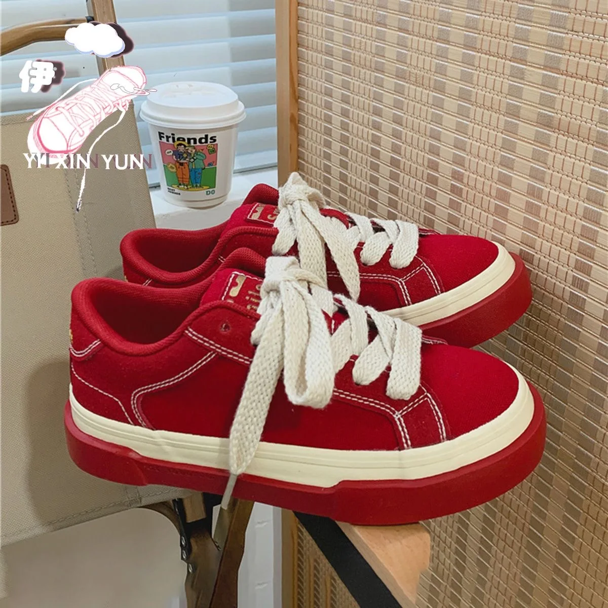 Sneakers Women 2023 Autumn Top Fashion Lace-up High-top Vulcanized Shoe Luxury Pattern Breathable Running Street Leather Sneaker