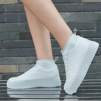 tpe rain boot women men non slip wear resistant waterproof shoes covers reusable overshoes outdoor walking shoes accessories