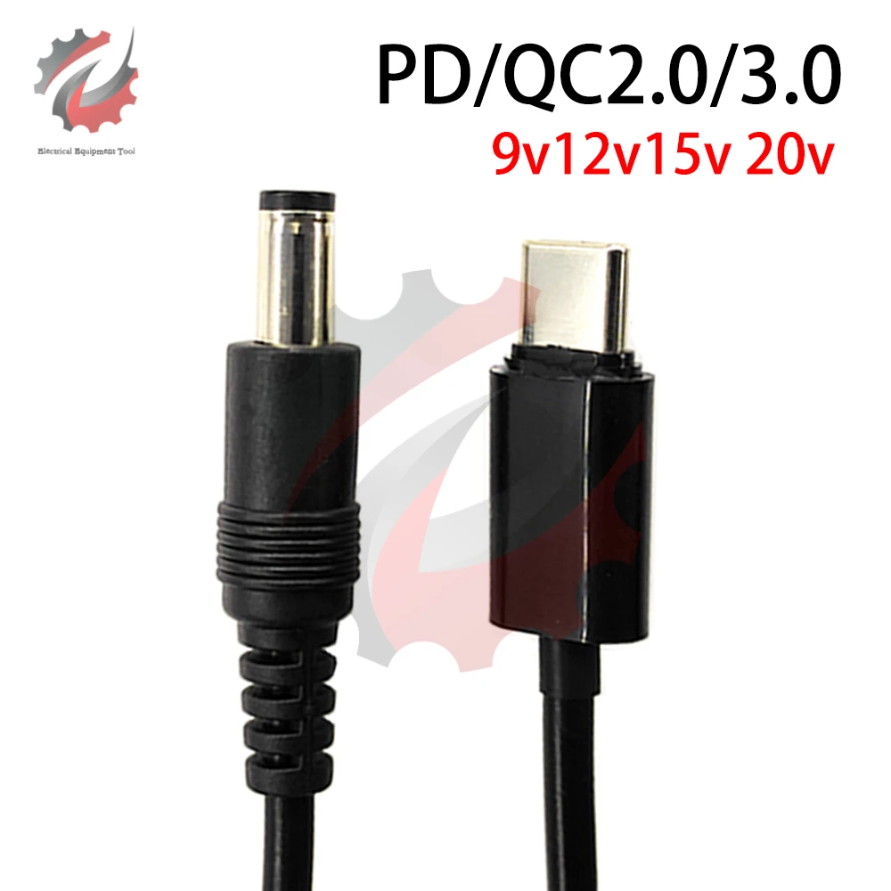 

Кабель питания Aideepen TYPE-C до DC5.5*2.1/2.5