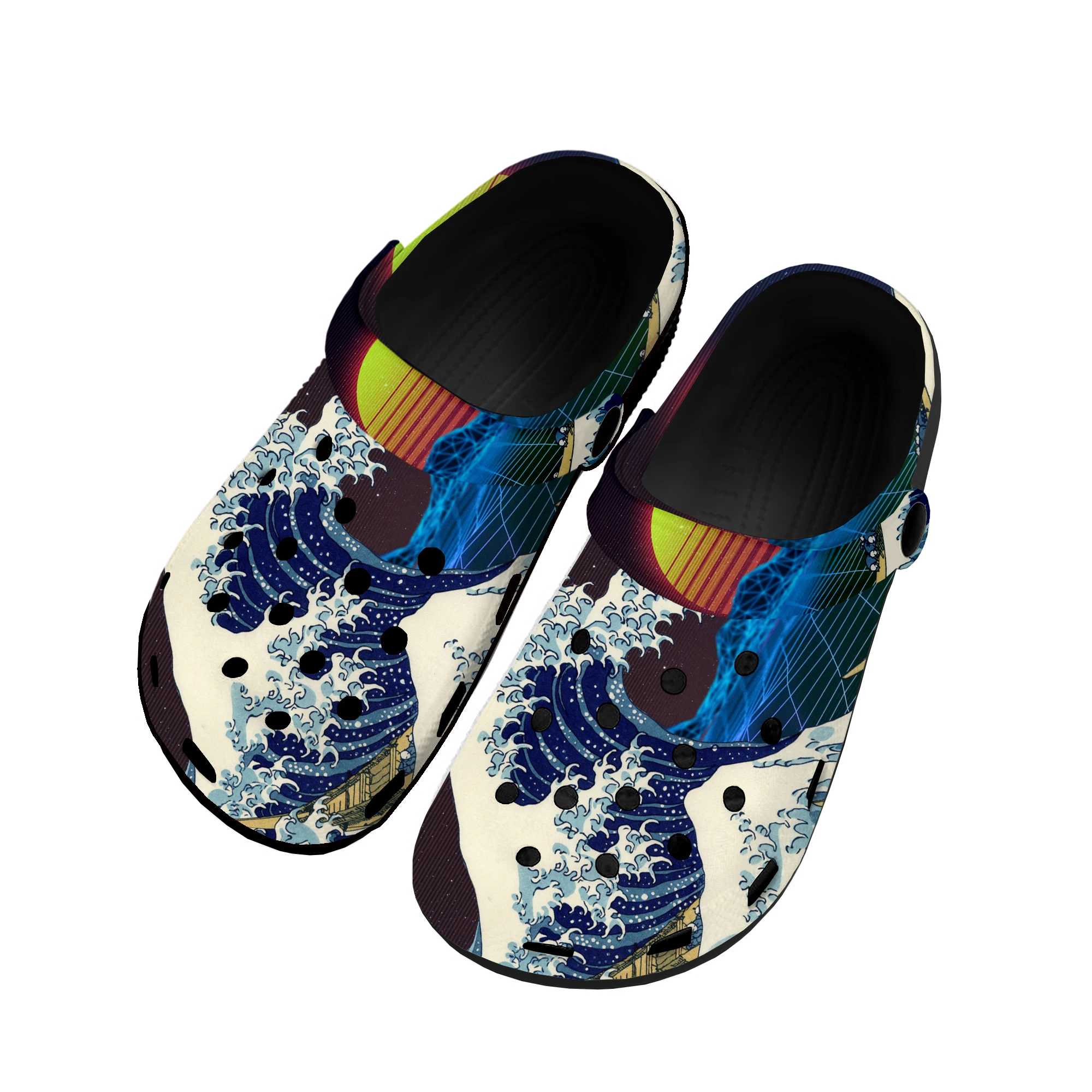 

The Great Wave off Kanagawa Printmake Home Clogs Custom Water Shoes Mens Womens Teenager Shoe Garden Clog Beach Hole Slippers