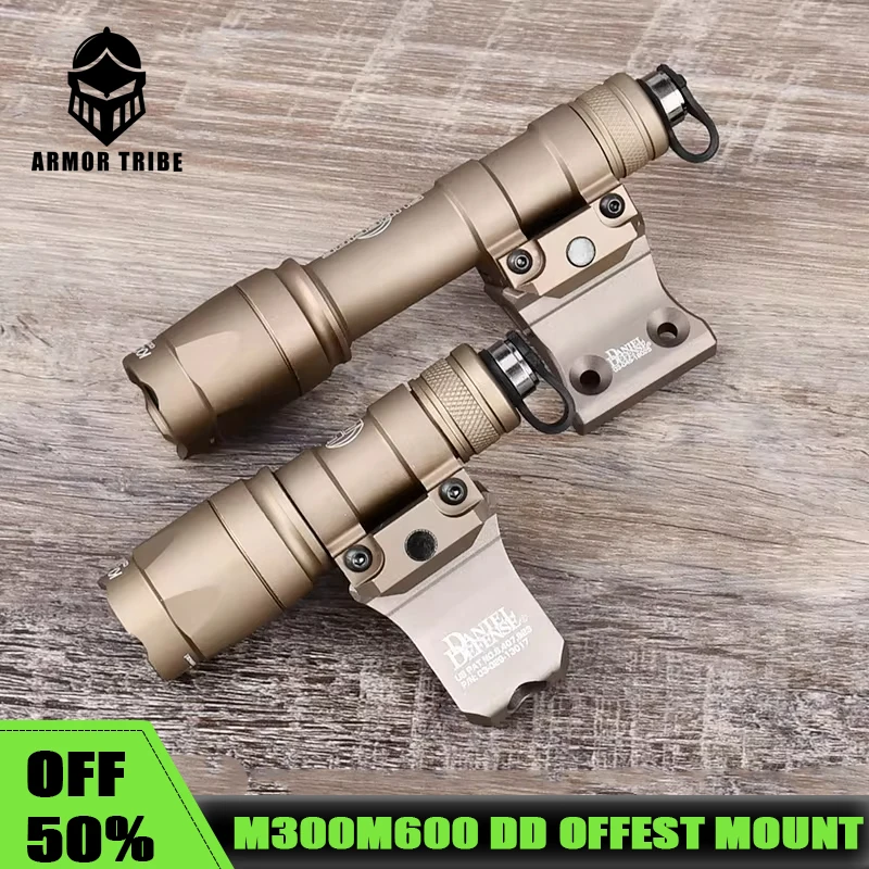 Тактический страйкбол Surefir M300 M300A M600 M600C Flahslight с DD крепление со смещением Fit 20 мм Rail