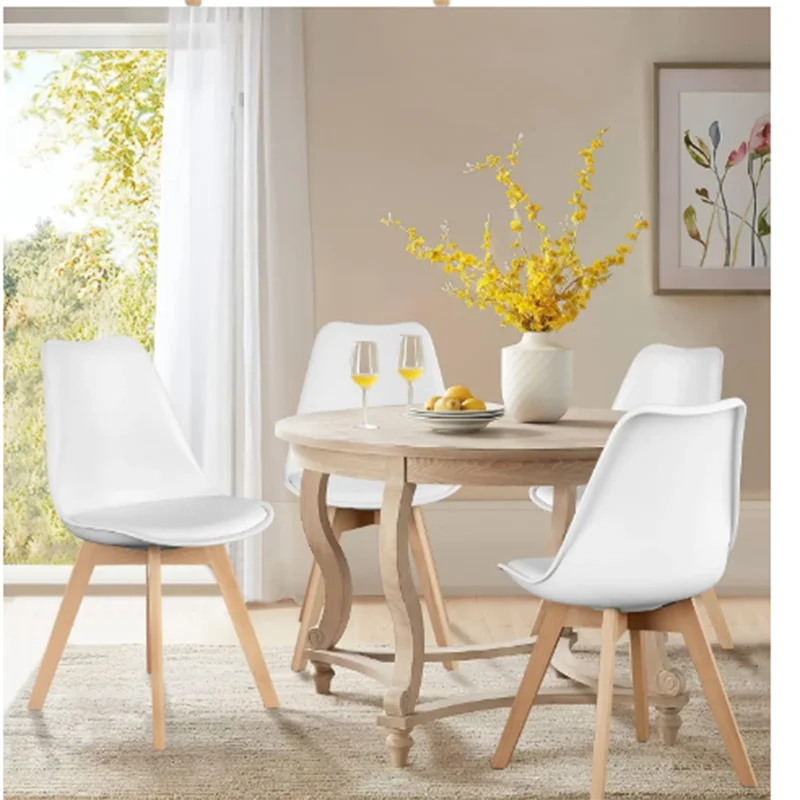 Набор обеденных стульев из 4 современных среднего века уличные стулья для