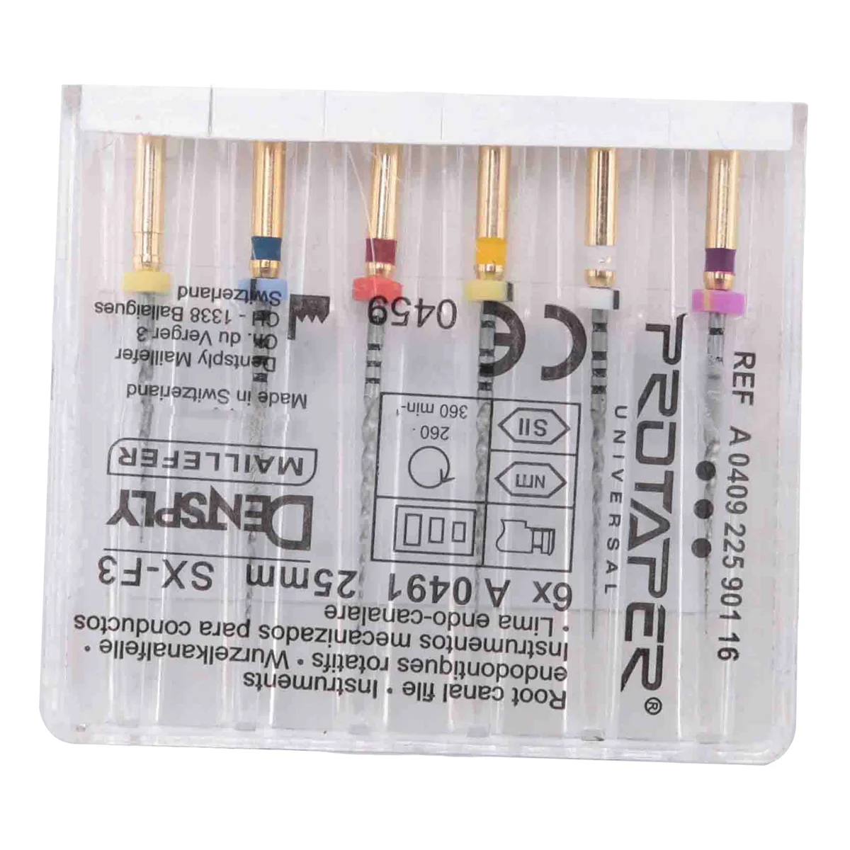 Роторные файлы X-Pro Gold Protaper NITI 6 шт. файлов памяти с эндоуправлением (25 мм в