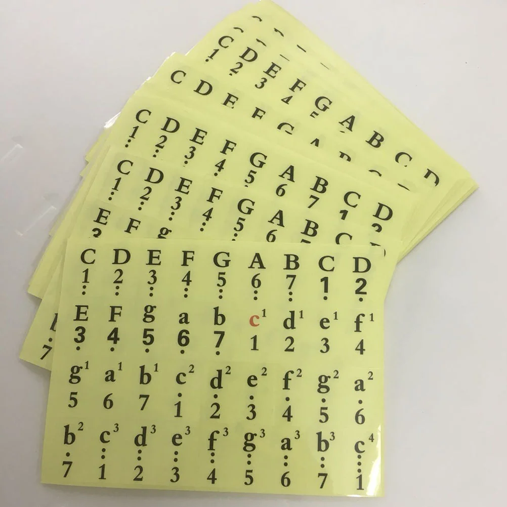 88-клавишные ноты для электронного пианино силиконовые аксессуары наклейки