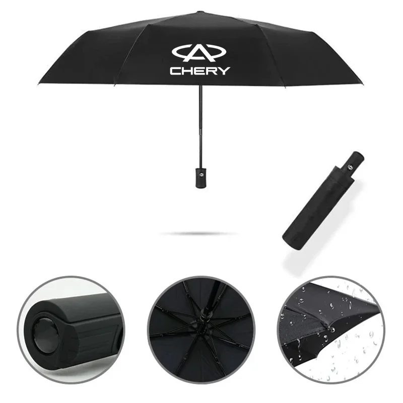 

for Chery Fulwin QQ Tiggo 3 5 T11 A1 A3 A5 Wind Resistant Fully-Automatic Umbrella Rain Gift Parasol Large Travel Car Umbrella