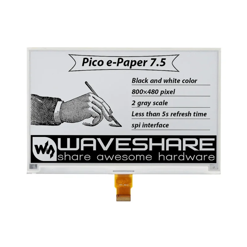 7 5 дюйма x 480 E-Paper E-Ink экран дисплея расширения шапка стартовый комплект для RPI Raspberry