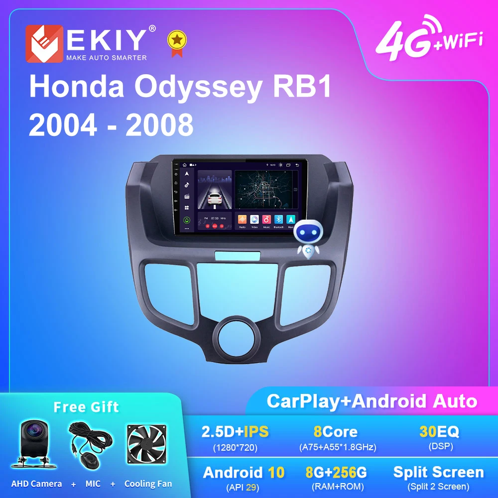 

Автомагнитола EKIY X7 на Android 10 для Honda Odyssey RB1 2004-2008 мультимедийный видеоплеер головное устройство Carplay автонавигация No 2Din