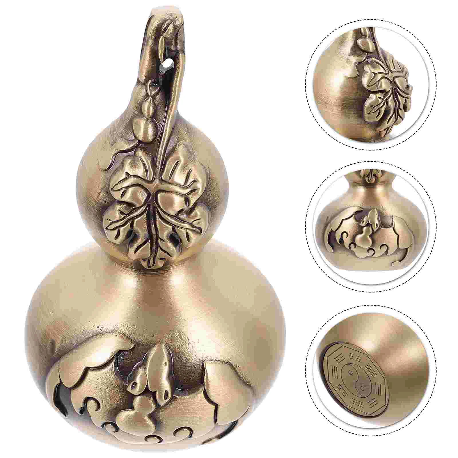 

Gourd Wu Lou Chinese Ornament Fortune Good Figurine Hanging Bookshelf Decor Dashboard Car Pendant Decoration Luck Table Wealth
