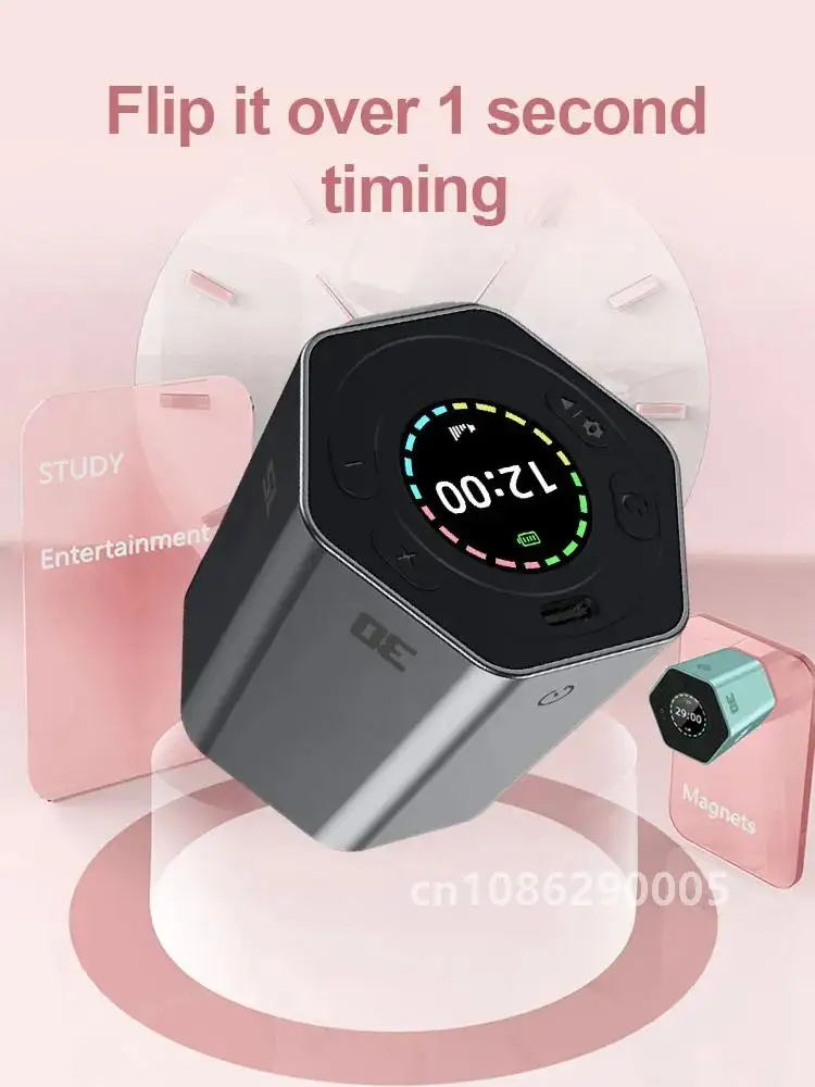 Шестигранные цифровые часы таймер магнитные кубики кухонный шестигранный