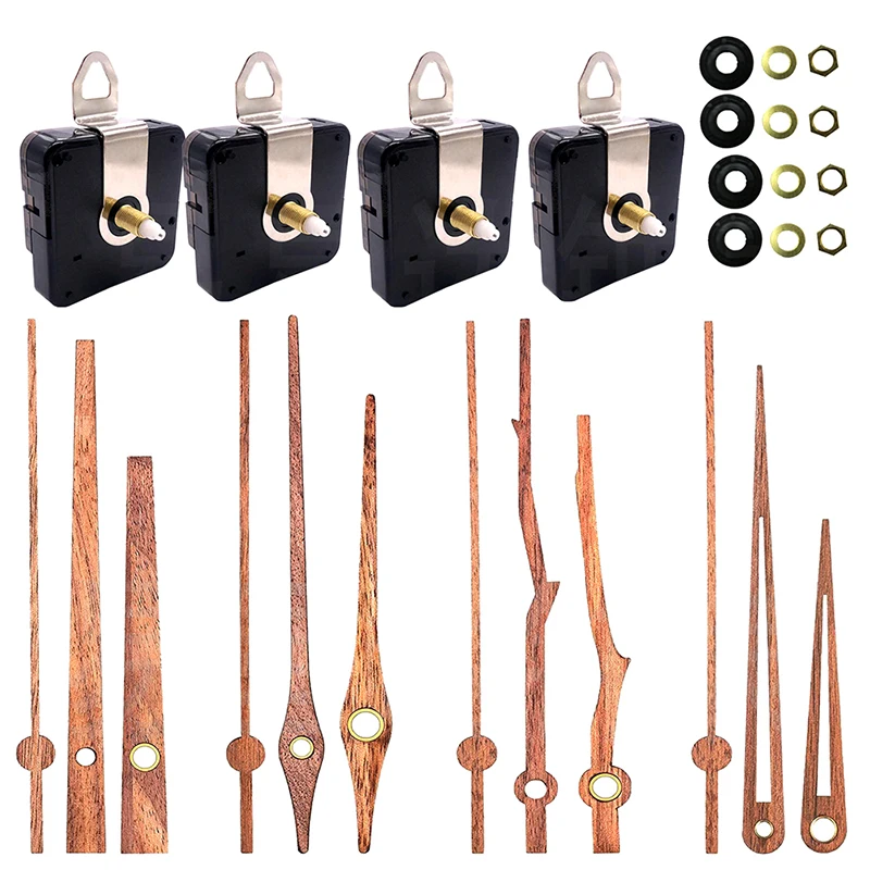 

Walnut Wall Quartz Clock Movement DIY Mechanism Repair Parts for 12inch clock