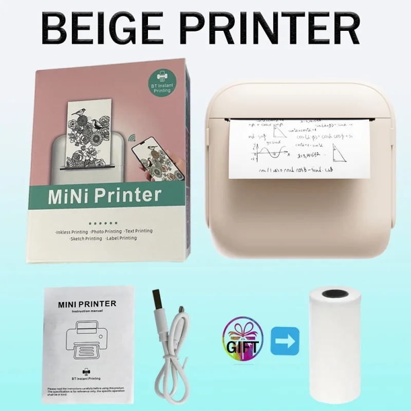 Портативный крошечный термопринтер для фотографий — X6 Все века аксессуары учебы