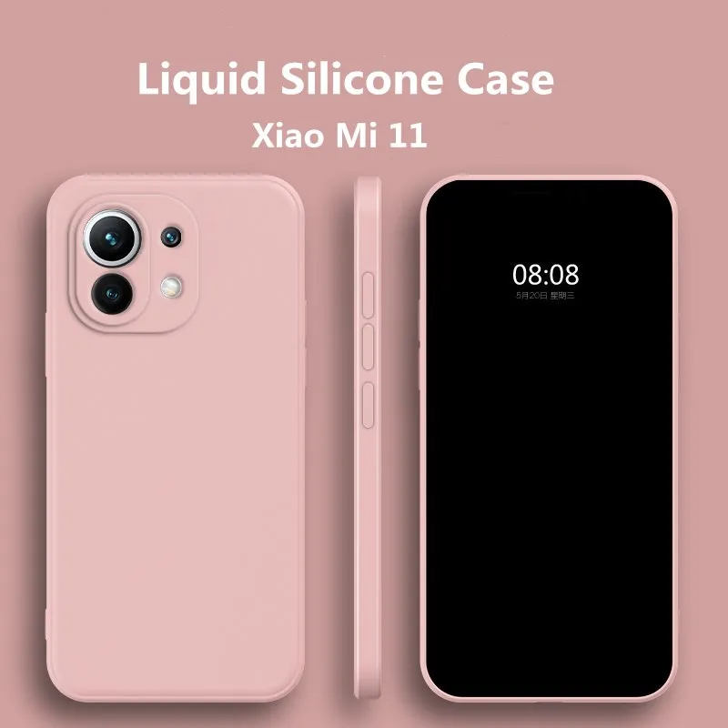 

Square Liquid Silicone Case For Xiaomi Redmi Note 10 9 Pro 9S 9SE Mi 10T Pro 11 Lite Ultra K40 Pro Coque Slim Matte Soft Cover