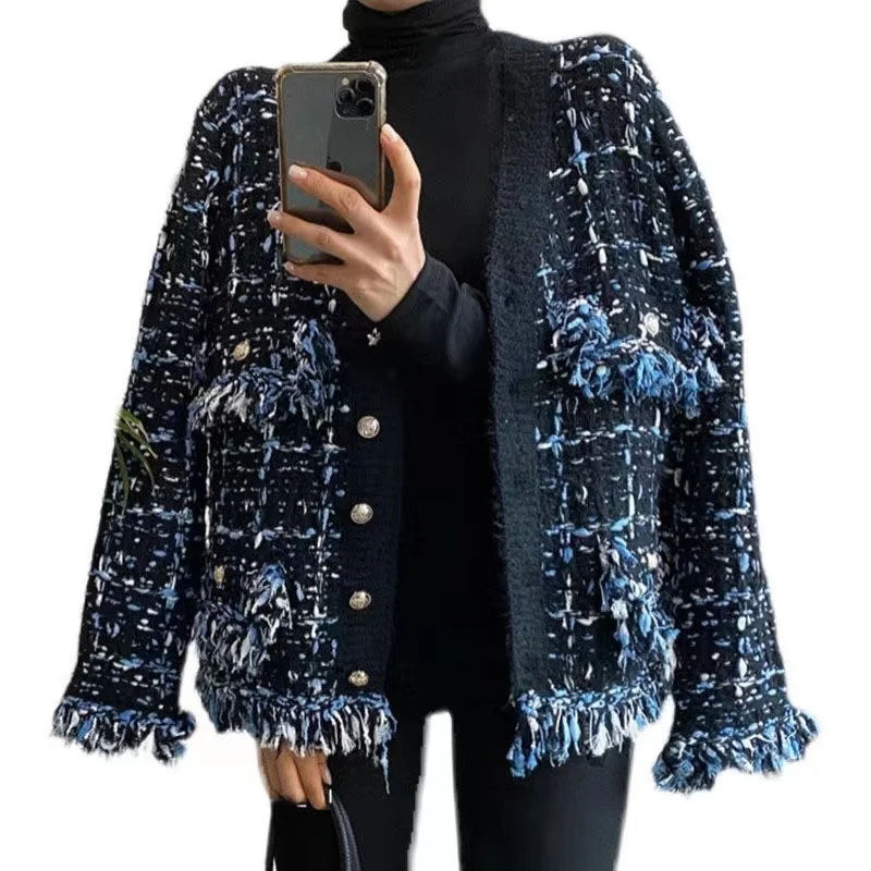 

Женский трикотажный кардиган с V-образным вырезом