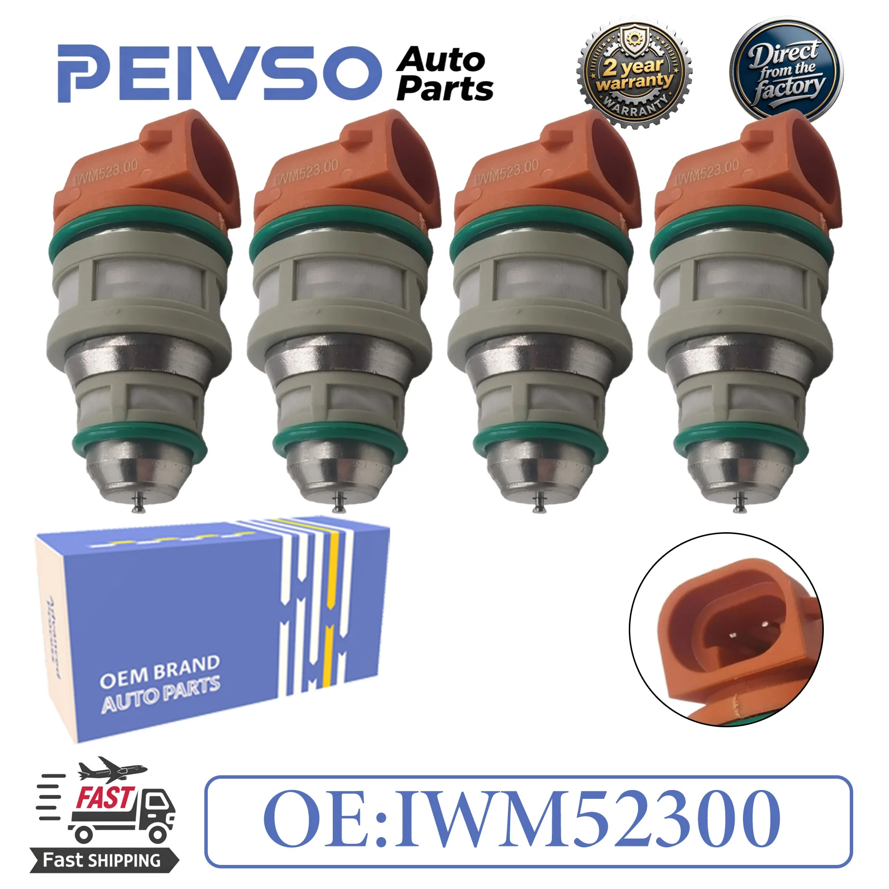 Фото Топливные форсунки PEIVSO 1/4 шт. IWM52300 50100302 для FIAT UNO 1.0 SPI 1995-2001, VOLKSWAGEN GOL 1.0 SPI 1995-1996 №1