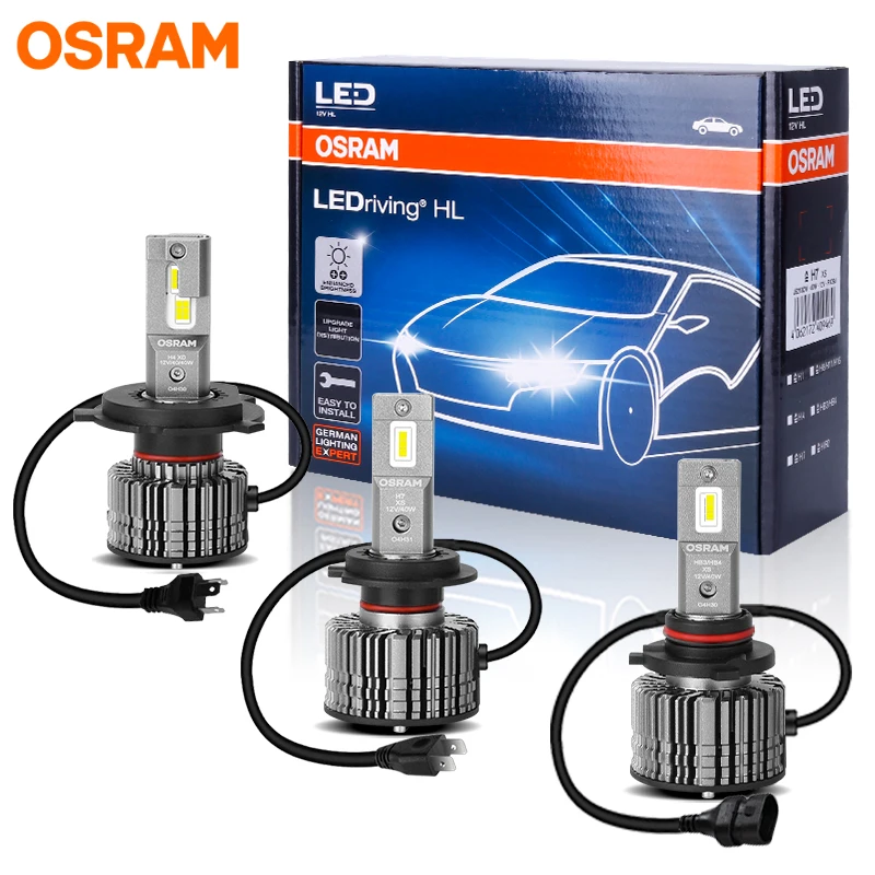 

Оригинальные Светодиодные Лампы OSRAM Для Автомобильных Фар H7 H4 H1 H8 H11 HB3 HB4 9005 9006 HIR2 9012, Белые, 12В, 6000K
