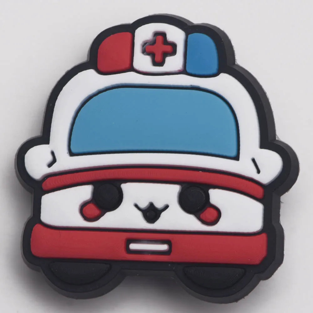 1PCS PVC Brooches Ambulance Medicine Bottle Infusion Thermometer Pill Band Aid Tooth Syringe Medical Kits Icons Trinket |