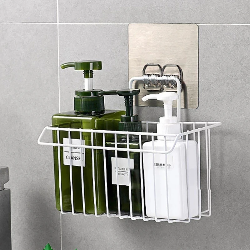 

Kitchen Hanging Storage Rack Sink Hanging Basket Detergent Sponge Storage Rack Punch-free Storage Basket Household Organizer