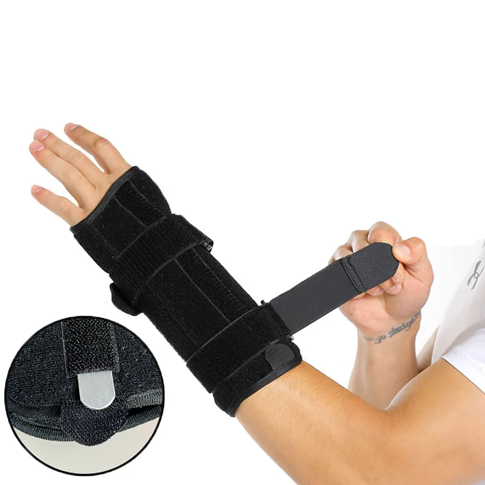 

1 шт. профессиональная поддержка запястья, Металлическая стальная пластина, защита запястья, шина, запястный туннель, бандаж для запястья, защита запястья против растяжения