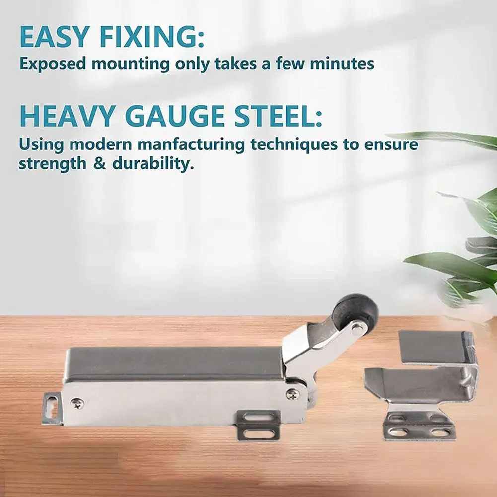 

Hydraulic Stainless Steel Door Closer Freezer Door Hook Damping With Buffer Door Closing Concealed Closer Self Catch Hydraulic