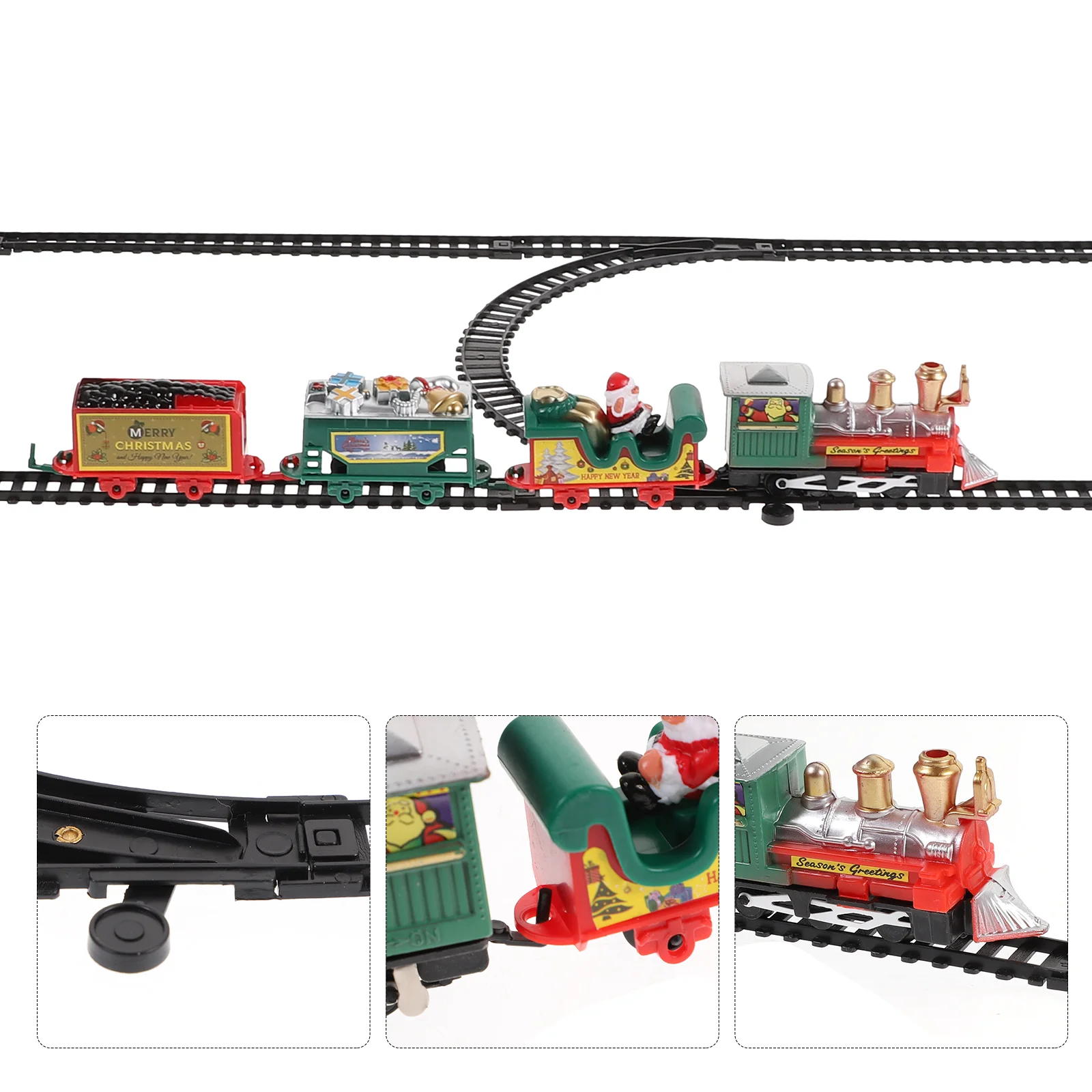 

Train Christmas Set Toy Electric Toys Tree Kids Express Rnament Around Model Railway Fillers Santa Gauge Party Steam Track Gift
