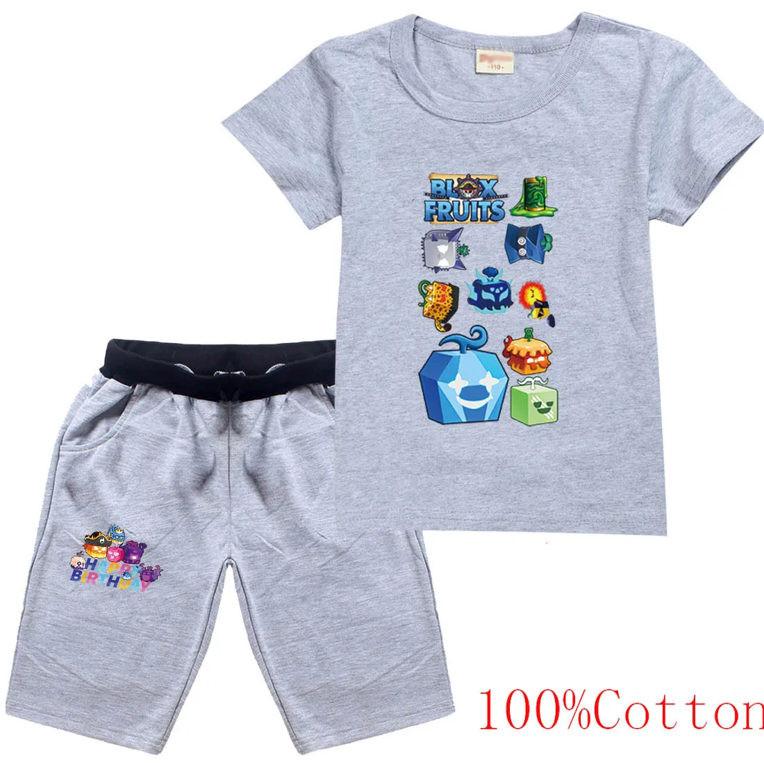 Футболка с коротким рукавом и шорты для мальчиков девочек
