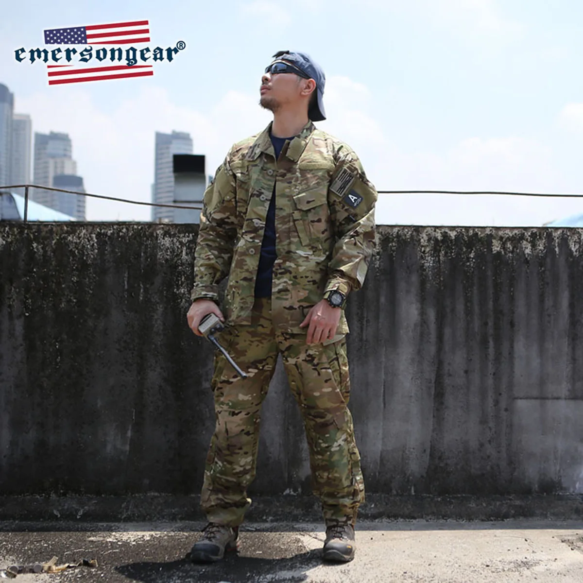 Фото Emersongear Tactical Field BDU Combat R6 Комплект Рубашка Брюки Униформа Костюмы Штурмовая тренировочная одежда Охота Пеший туризм Кемпинг EM6930 №1