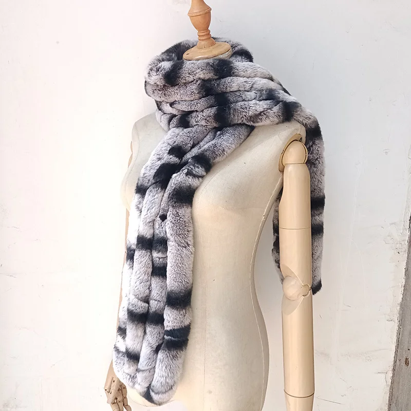 Женский длинный теплый шарф Элегантные Роскошные зимние шарфы из натурального