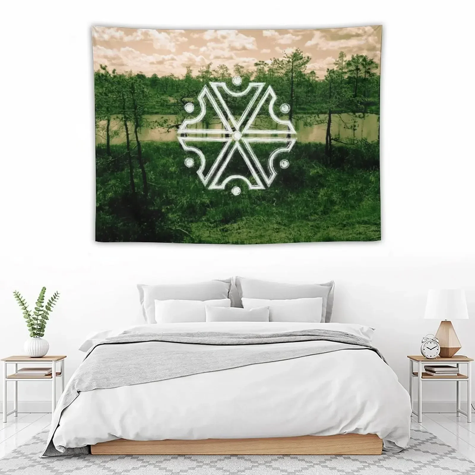 Perun славянский Бог таундеров символ (болотно) гобелен украшения для дома