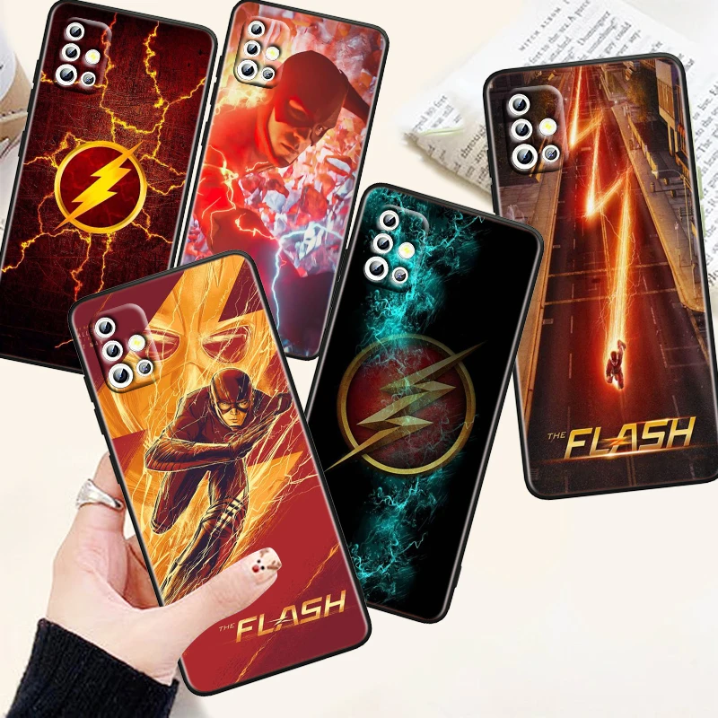 

Justice League The Flash Phone Case For Samsung A73 A72 A71 A54 A53 A52 A51 A42 A33 A32 A23 A22 A21S A13 A04 A03 5G Black