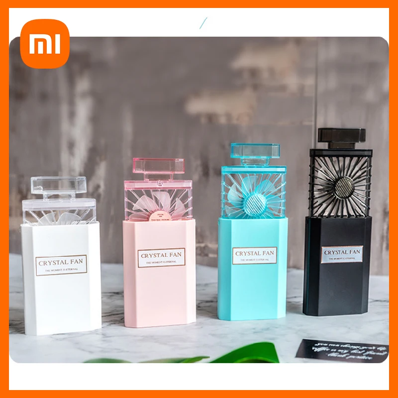 Xiaomi Perfume Portable Fan Cute and Quiet Handheld Sweet Fragrance fan USB Mini Retractable Ventilator For Girlfriend Gift